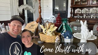 We bought too much for the car  come thrift with us  high end home decor thrifting [upl. by Eidda]