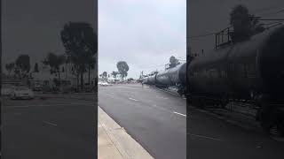 BNSF 142 leads the 748 Job to the Alcoa Yard and El Segundo Yard after passing Sepulveda Blvd [upl. by Yelrihs52]