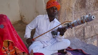 Hindi Song Main tenu samjhawan ki instrumental on Rajasthani Ravanahatha by local musician Artist [upl. by Grindlay]