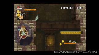 New Super Mario Bros Wii Level 6 Castle 1 Star Coins [upl. by Blasien579]