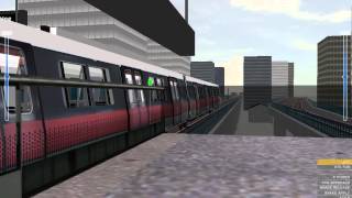 OpenBve Airport Express Line Full Route [upl. by Hartzke]