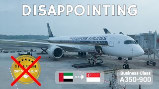 Singapore Airlines Business Class  Airbus A350900  Dubai  Singapore [upl. by Bruns]