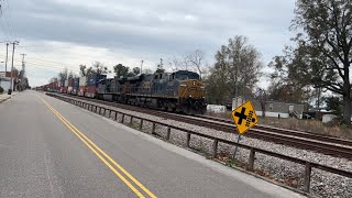 CSX 5329 CSX 421 NB Intermodal St Stephen SC [upl. by Saffier329]