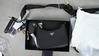 PRADA RE EDITION 2005 BAG REVIEW DHGATE [upl. by Immas]