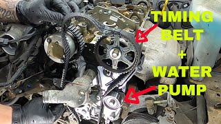 TIMING BELT AND WATER PUMP  MX5 HOW TO [upl. by Charyl]