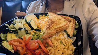 Zaxbys Salad Mukbang realzaxbys [upl. by Rachele495]