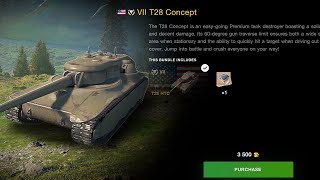 T28 HTC worth 3500 Gold  WoT Blitz [upl. by Ancelin]