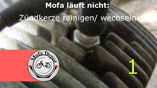 Mofa läuft nicht 1 Zündkerze reinigen  wechseln  Solo 712 [upl. by Trembly640]