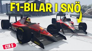 GTA 5 CASINO HEIST DLC  KÖR F1BILAR I EN LOBBY MED SNÖ FUSKARE [upl. by Barnett]