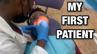 My First Patient  Dental School Vlog featuring ShamarCrossfield [upl. by Selig]