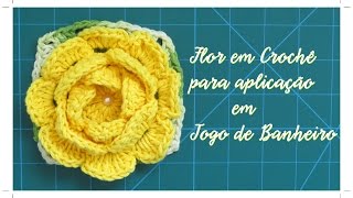 FLOR PARA APLICAÇÃO EM JOGO DE BANHEIRO [upl. by Wojak]