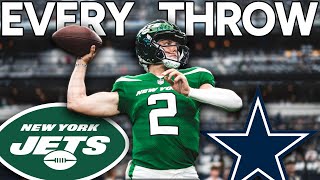 Zach Wilson EVERY THROW  Week 2  New York Jets vs Dallas Cowboys Highlights [upl. by Cohla]