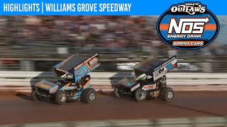 World of Outlaws NOS Energy Drink Sprint Cars  Williams Grove Speedway  Oct 5 2024  HIGHLIGHTS [upl. by Rinum]