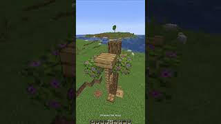 How to build a custom tree in Minecraftminecraft minecraftshorts [upl. by Dreeda]