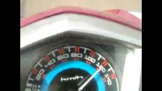 MIO 125 topspeed 120kmh [upl. by Johny]