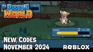 Roblox Doodle World New Codes November 2024 [upl. by Ennayelhsa]