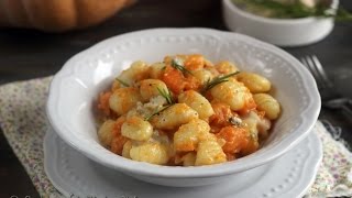 Gnocchi di zucca e gorgonzola primo piatto cremoso [upl. by Eitsirc]