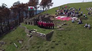 Welsh National Anthem performed by Mynyddislwyn Malevoice choir [upl. by Silvanus]