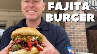 Fajita Burger  Blackstone Griddle Recipe 2021 [upl. by Samuelson571]