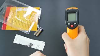 Industrial Digital Laser IR Infrared Temperature Meter Electronic Temp Gun Thermometer [upl. by Mini]