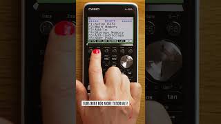 Casio fxCG50 tutorials Resetting Your Calculator shorts [upl. by Atrebor]