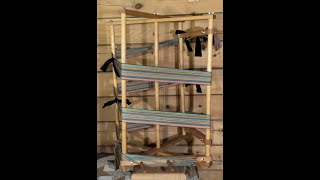 Weaving Yarn to Fabric Part 2 Using a Warping Mill to Wind the Warp [upl. by Esenaj889]