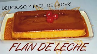 FLAN DE LECHE CONDENSADA Y EVAPORADA [upl. by Fidelas364]