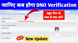 eKalyan Scholarship Resubmitted by the Student Problem Solutions 2024 New Update। DNO Verification [upl. by Marian]