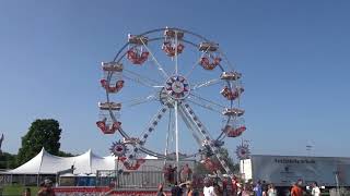 🎡Patriotic Wheel Daytime at 2024 Lodi Agricultural Fair [upl. by Lekram]