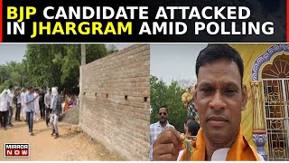 West Bengal BJP Candidate Pranat Tudu Attacked In Jhargram During 6th Phase Of Lok Sabha Polls [upl. by Schweitzer599]