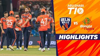 Bangla Tigers vs Delhi Bulls  Abu Dhabi T10  Match 13  Highlights  JioCinema amp Sports18 [upl. by Haslam386]