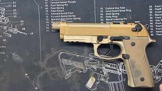 Beretta M9A4 disassembly [upl. by Acemahs]