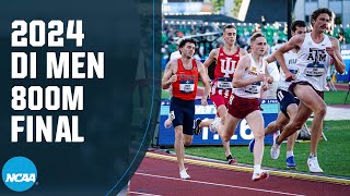 Mens 800m final  2024 NCAA outdoor track and field championships [upl. by Todd]