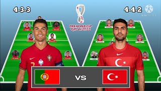 Predictions Line up Portugal vs Turkey Qualifications world cup 2022 [upl. by Deerdre]