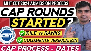 CAP Rounds Dates  Process for MHT CET 2024  ✅ Ranks  Option Form Filling Dates [upl. by Gordy]