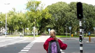 Cyclists left turns on main junctions Netherlands 91 [upl. by Ik]