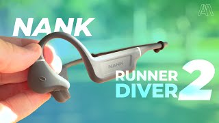 FONE DE CONDUÇÃO ÓSSEA IDEAL PARA CORRIDA NATAÇÃO e BIKE  NANK RUNNER DIVER 2 [upl. by Ahsya]