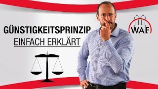 Günstigkeitsprinzip einfach erklärt Was ist das Günstigkeitsprinzip  Betriebsrat Video [upl. by Yttel508]