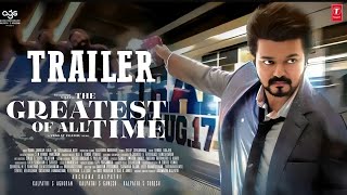 The GOAT Trailer Date Announcement  Thalapathy Vijay  Venkat Prabhu  Prabhu Deva  Meenakshi [upl. by Amehsyt]