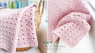 How to Make an Easy Crochet Baby Blanket [upl. by Wilcox]