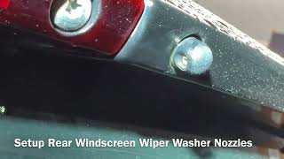 How to adjust Windscreen Wiper Washer Nozzles Smart ForTwo DIY [upl. by Rahas]