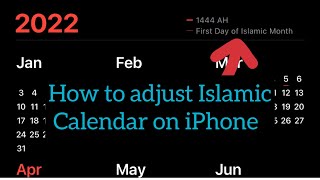 How to change calendar type to islamic Calendar in iPhone [upl. by Ronel212]