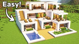 Minecraft Ultimate Modern House Tutorial🏠 [upl. by Abernathy]