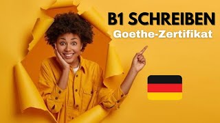 B1 Schreiben Goethe Zertifikat Teil 1 deutschlernen onlinegerman onlinegermanclass [upl. by Aicemed]