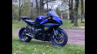 Yamaha R7 Exhaust and Quickshifter [upl. by Yeldarb]