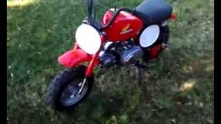 Rebuilt the top end and clutch on a CT70 engine I put in a 1980 Honda Z50R Motorcycle [upl. by Aikimat]