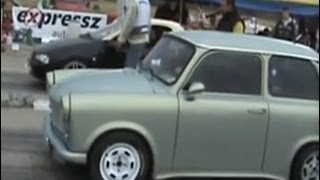 Trabant 14 Vs Opel Tigra Drag Race 14 Mile [upl. by Dalury453]