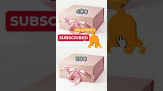 Choose 1 gift 🎁 box ☑️ ••✓ 400 vs 800 Viral short [upl. by Bazluke]