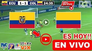 Ecuador vs Colombia en vivo donde ver a que hora juega Ecuador Colombia Tornero Preolímpico Sub 23 [upl. by Eiwoh852]