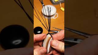 Wire wrapping a beautiful cabochon [upl. by Harlow165]